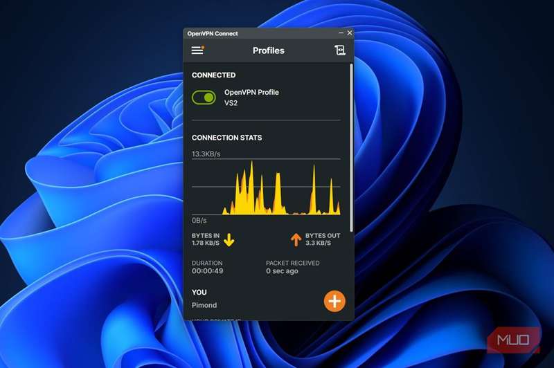 اتصال OpenVPN در یک دسکتاپ ویندوز