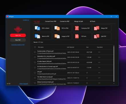 برنامه PDFGear در ویندوز ۱۱