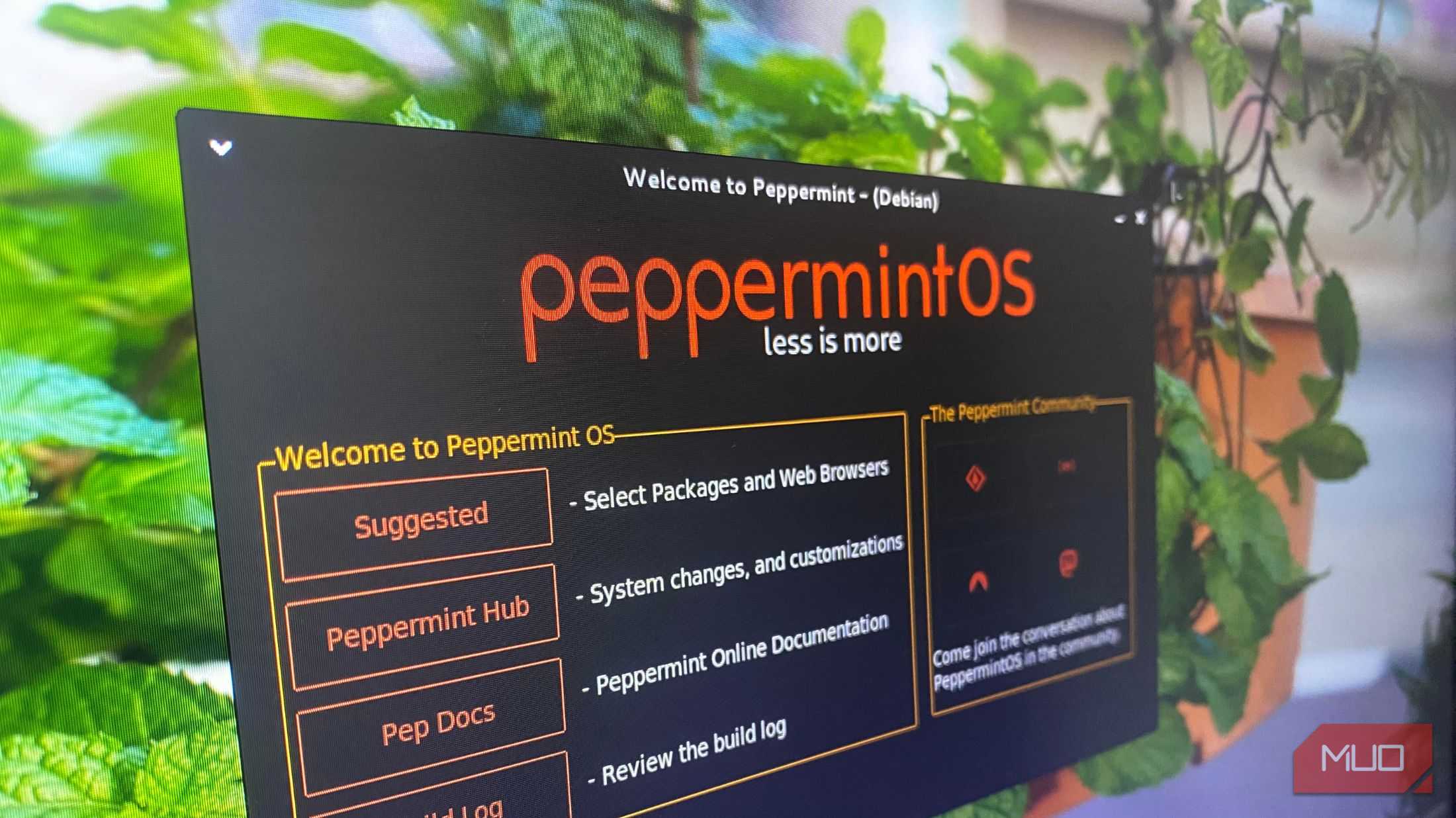 میزکار پیشفرض Peppermint OS