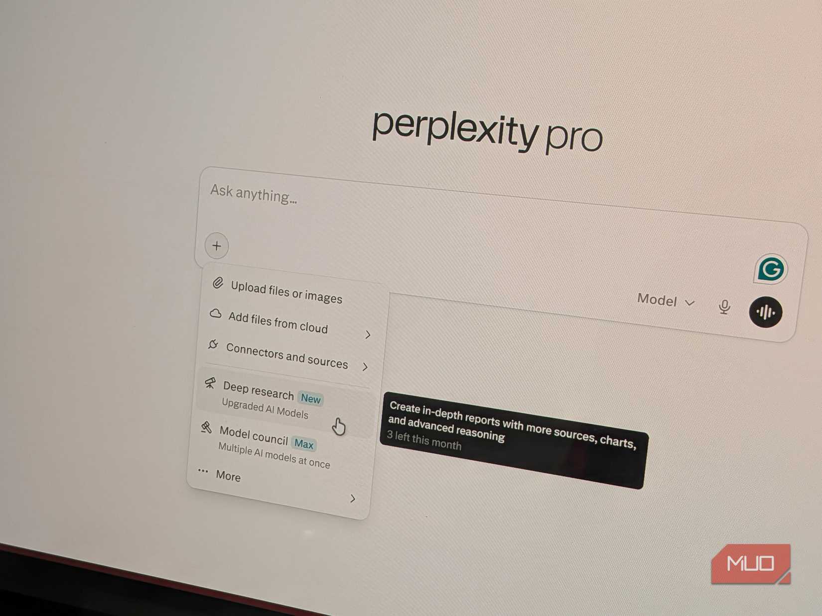 محدودیت عمیق پژوهش Perplexity Pro کاهش یافت.