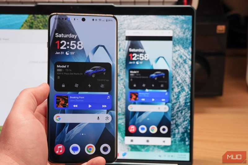 بازتاب OnePlus 13 به یک PC ویندوزی