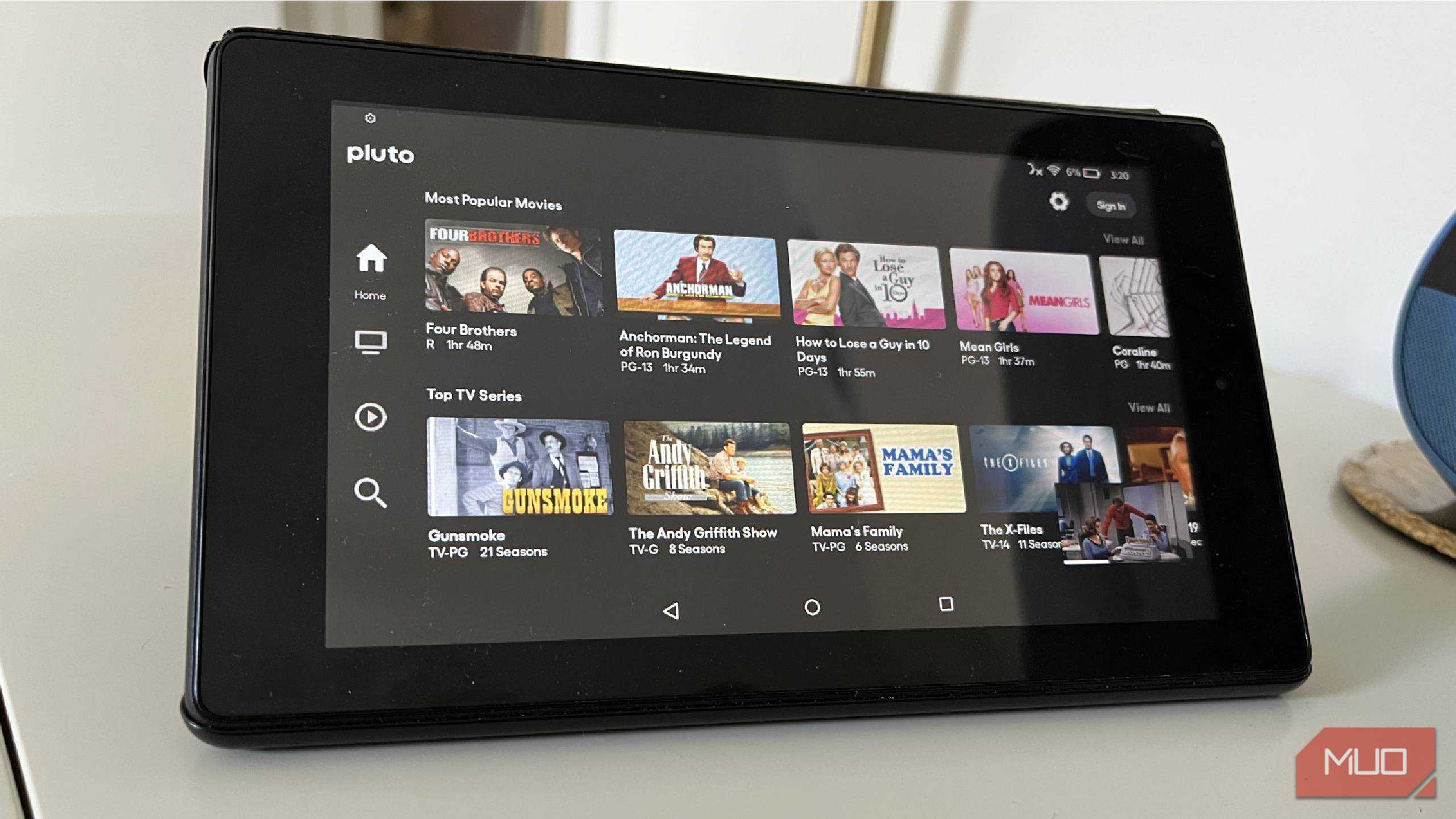 Pluto TV روی کیندل