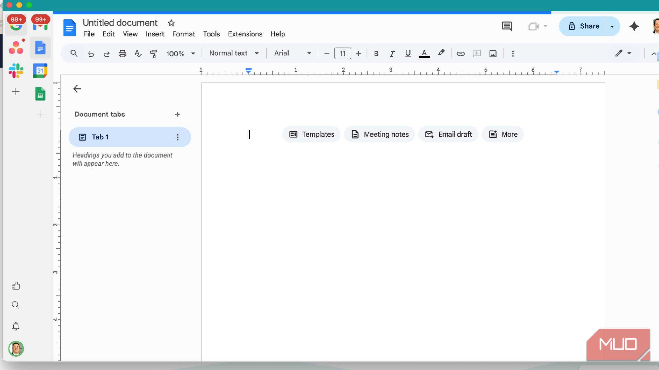 استفاده از Google Docs داخل Rambox