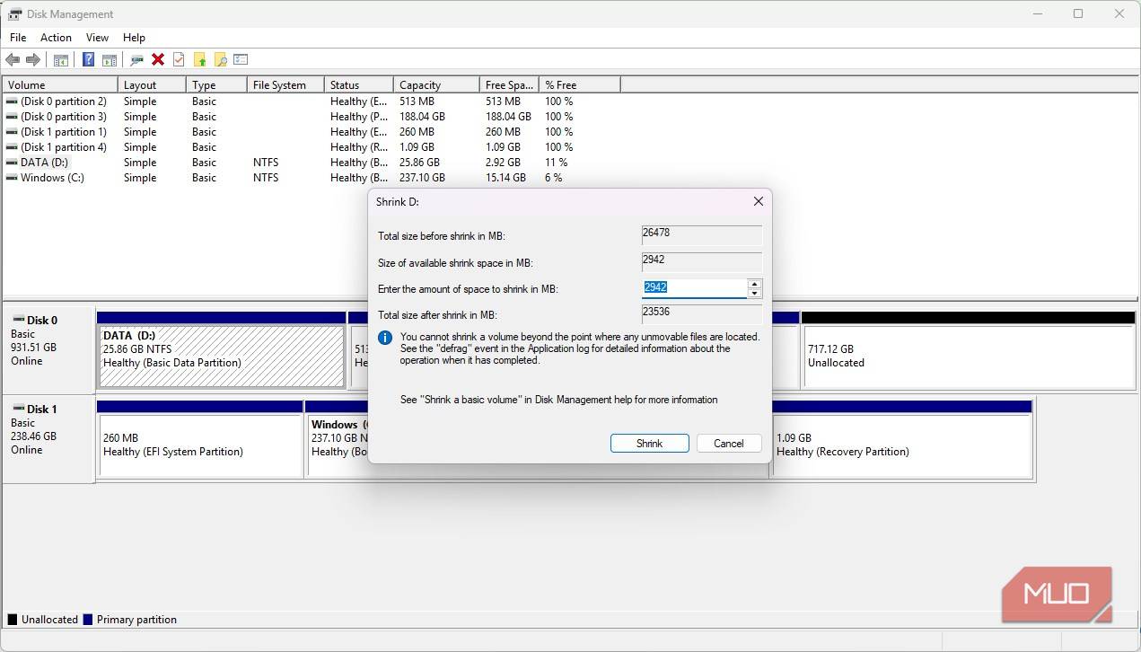 تغییر اندازه پارتیشن NTFS