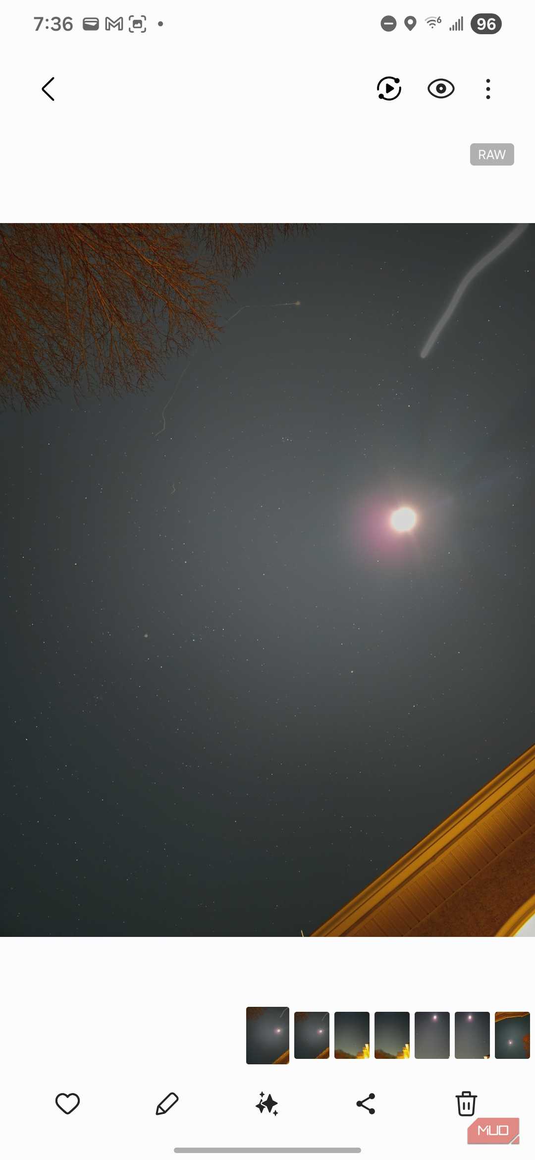 نتیجه عکاسی نجومی