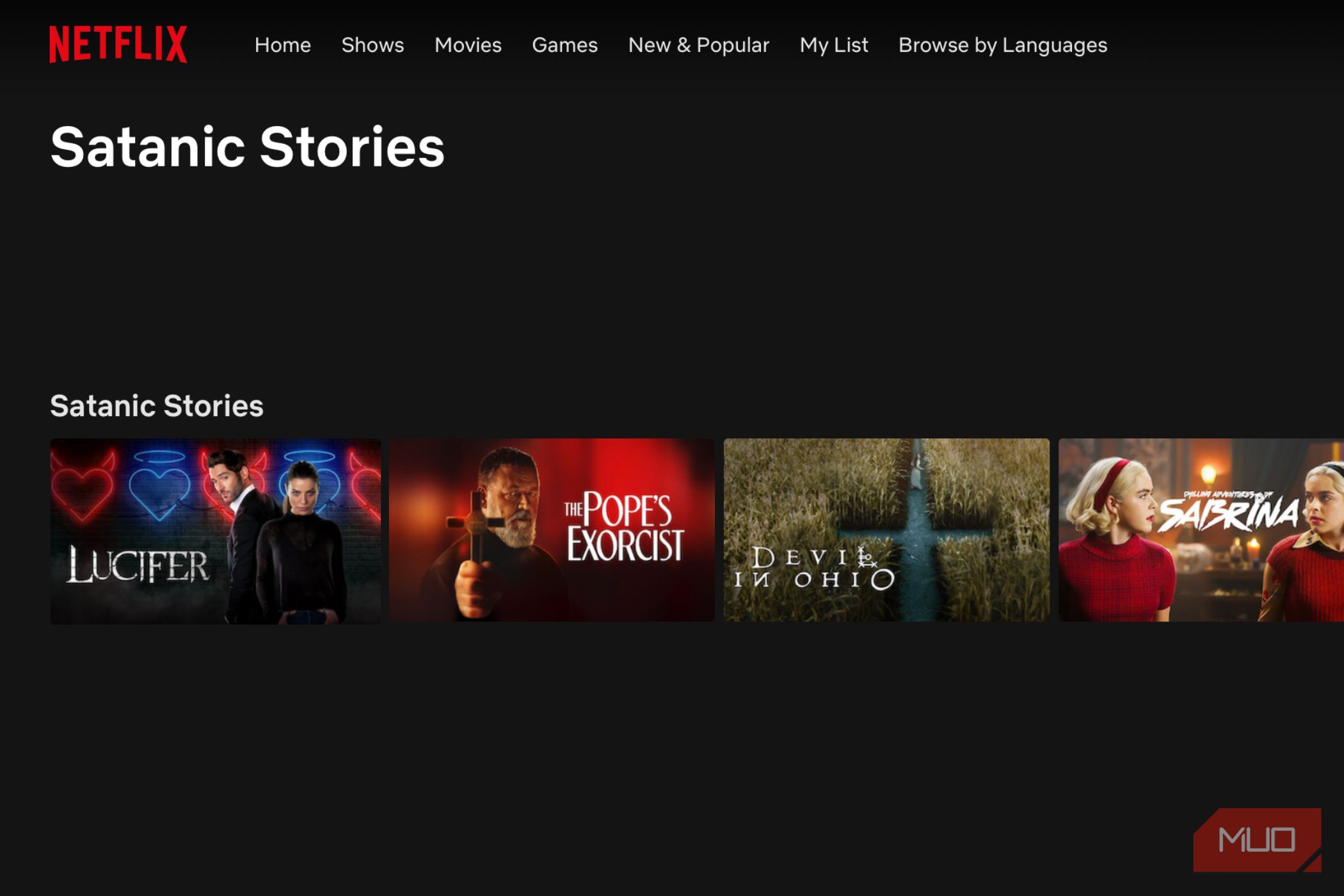 ژانر داستان‌های شیطانی با کد نتفلیکس باز شد
