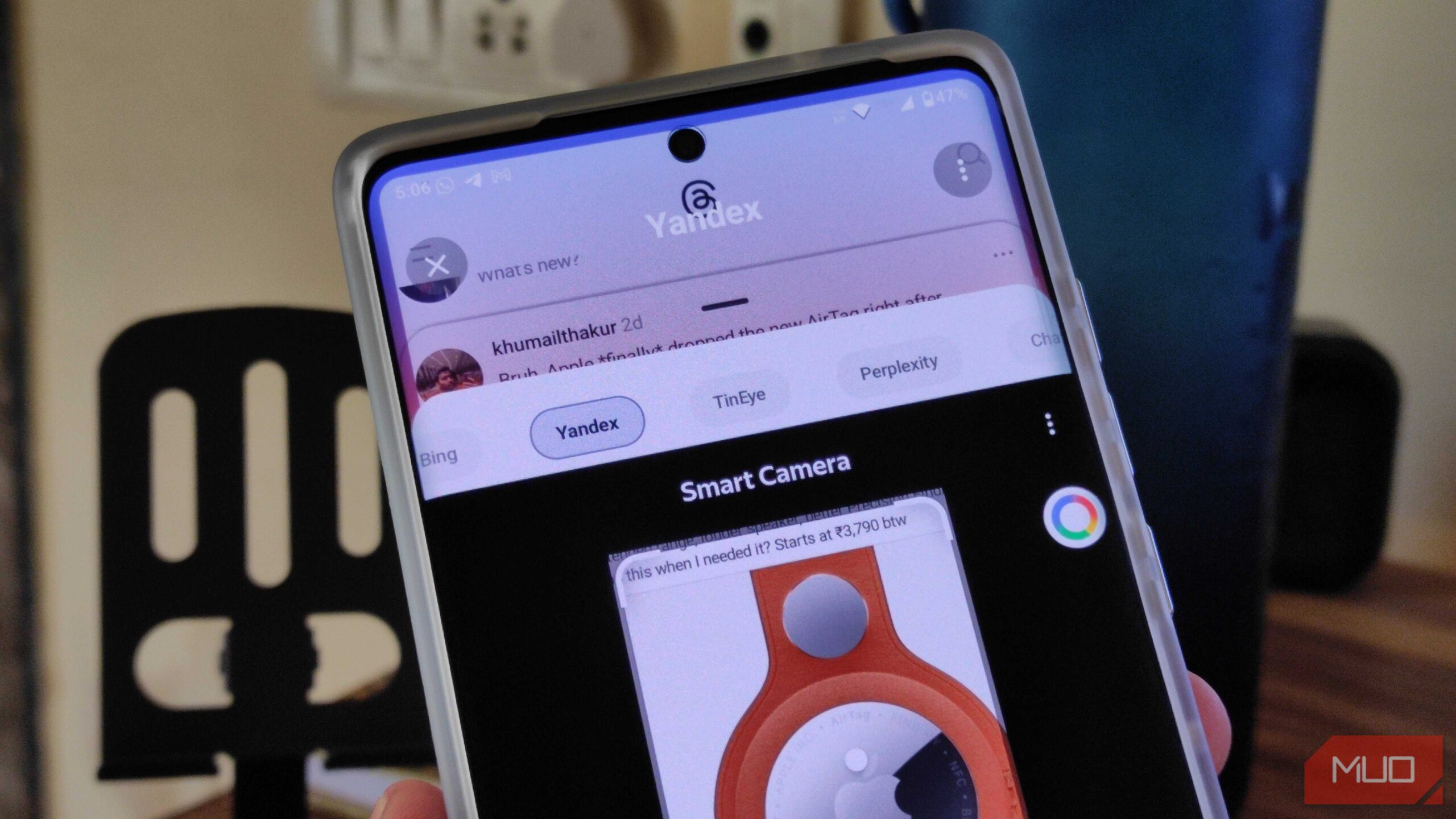 انتخاب موتور جستجو در برنامه CircleToSearch.