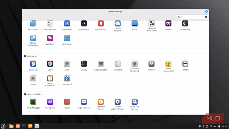 تنظیمات در لیناکس