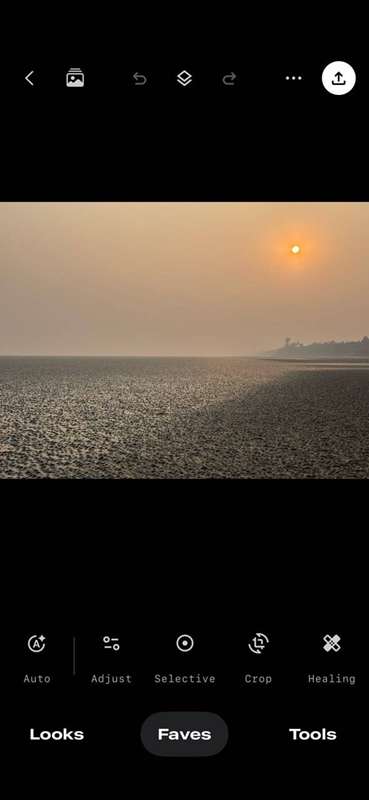 رابط کاربری اصلی ویرایش اسنپ‌سید