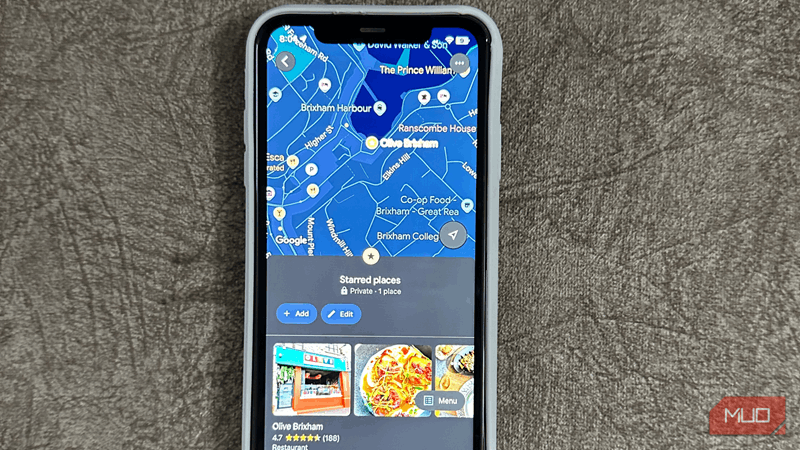 مکان‌های ستاره‌دار در Google Maps