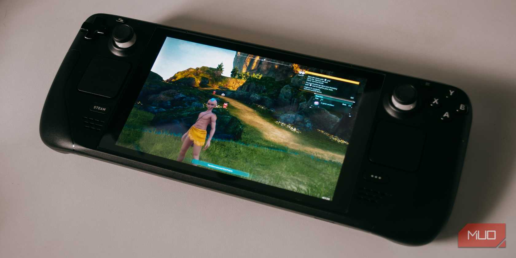 Steam Deck در حال بازی Palworld