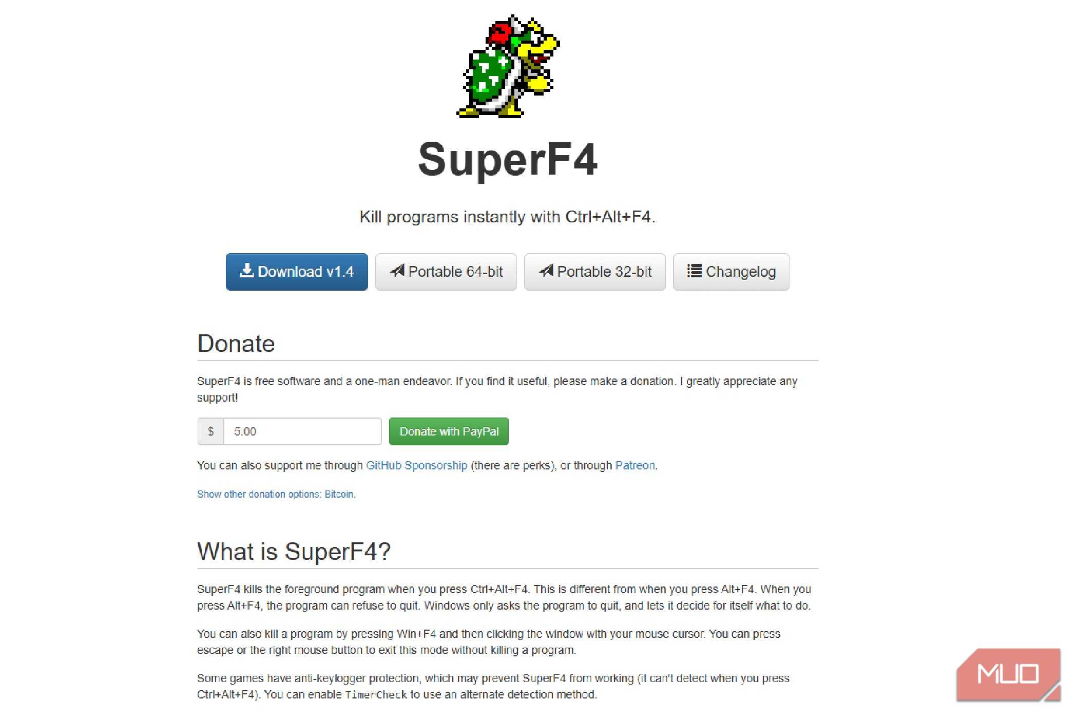 صفحه خوش‌آمد گویی SuperF4