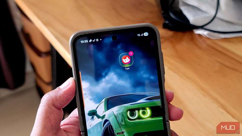 آیکن برنامه Toki باز بر روی سامسونگ گلکسی Z Flip 6