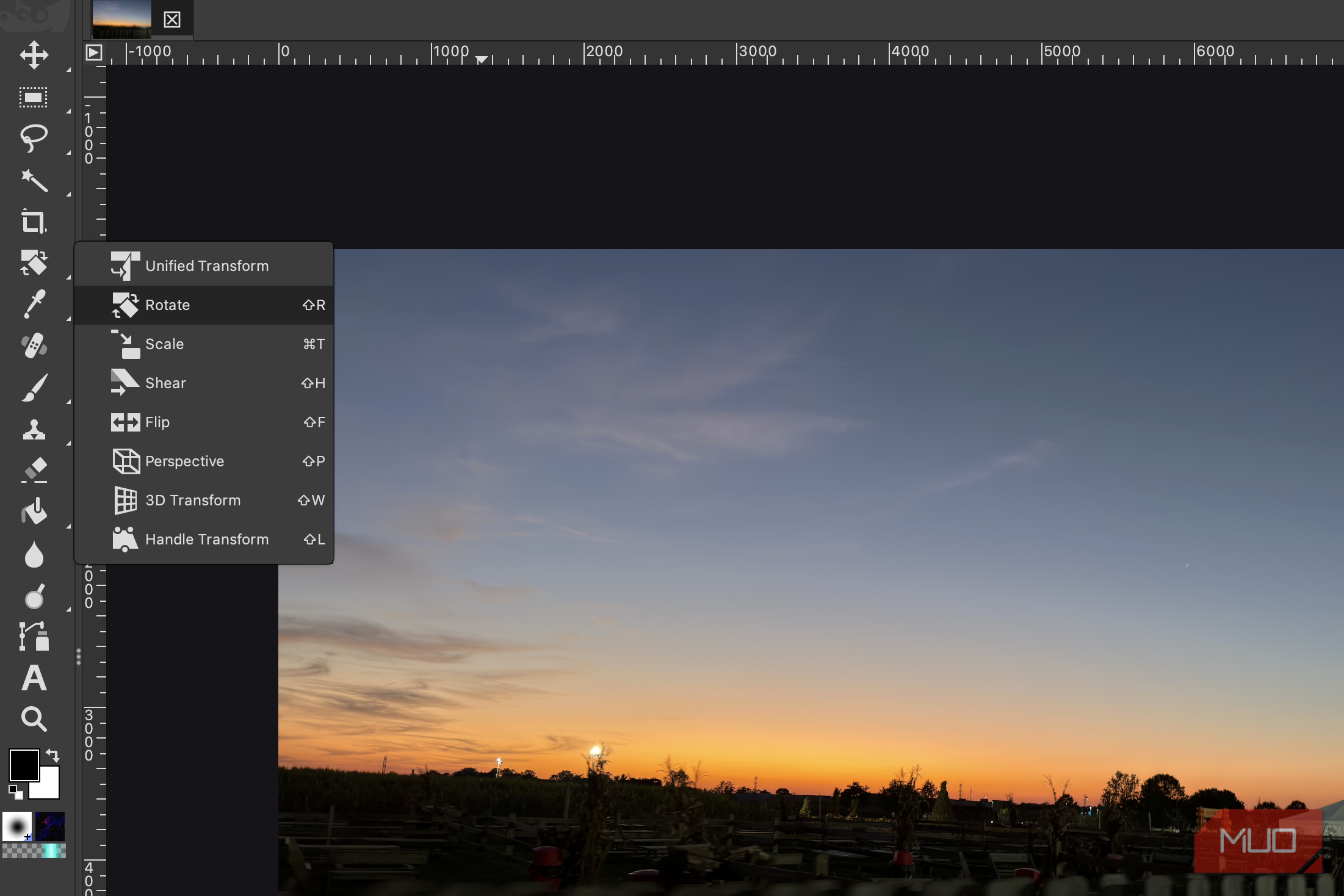 ابزارها در GIMP