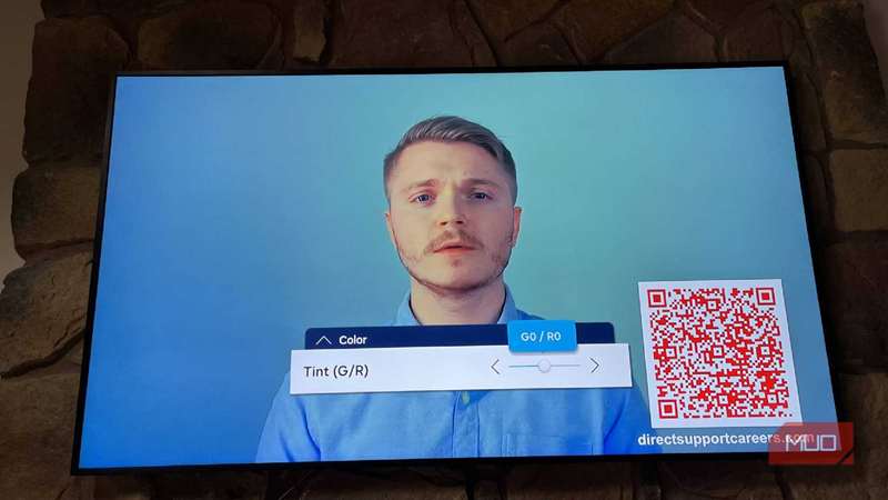 تنظیمات رنگ (تین) در تلویزیون سامسونگ فریم