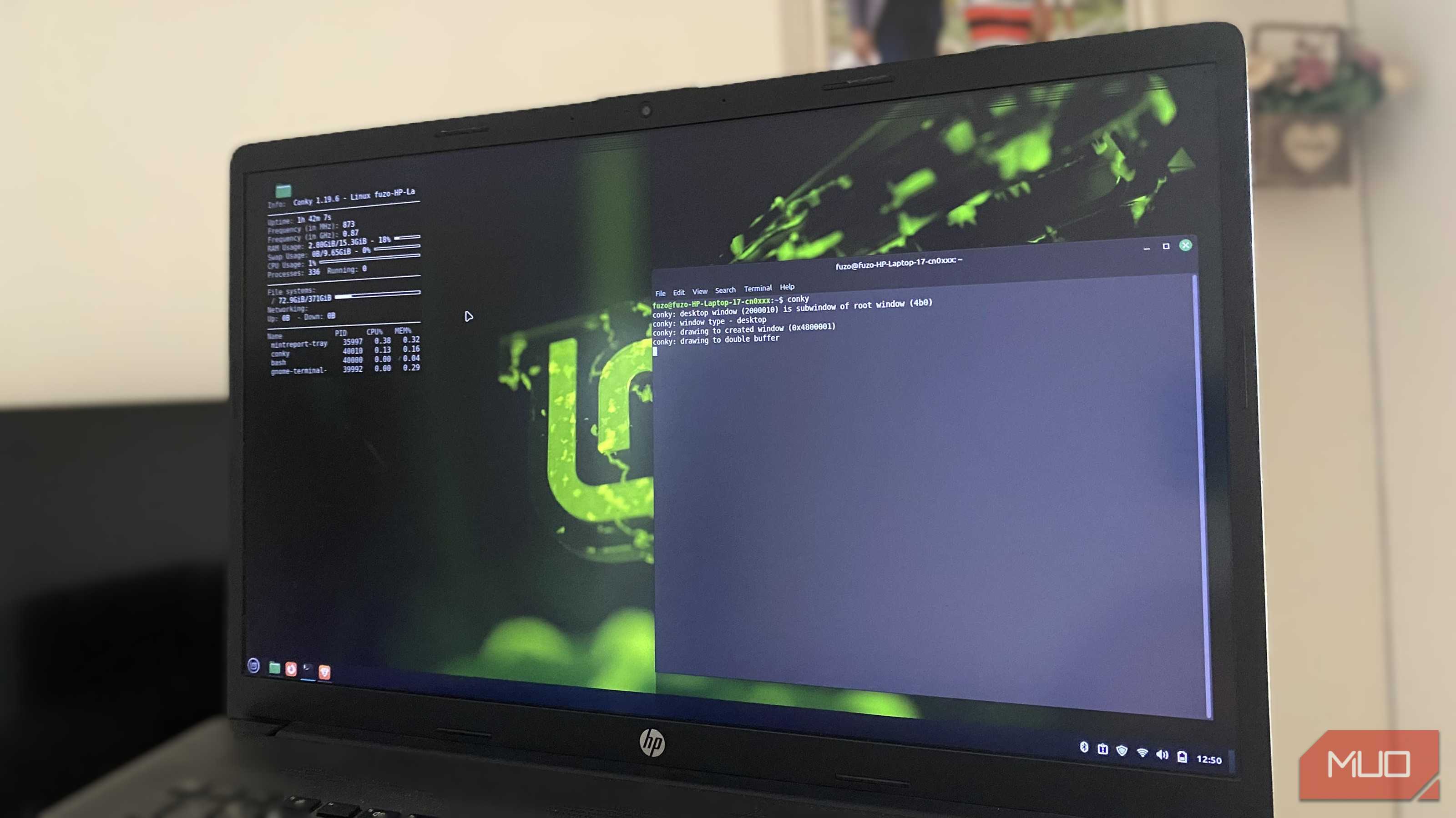 استفاده از conky در لینوکس مینٹ برای مشاهده فرآیندها