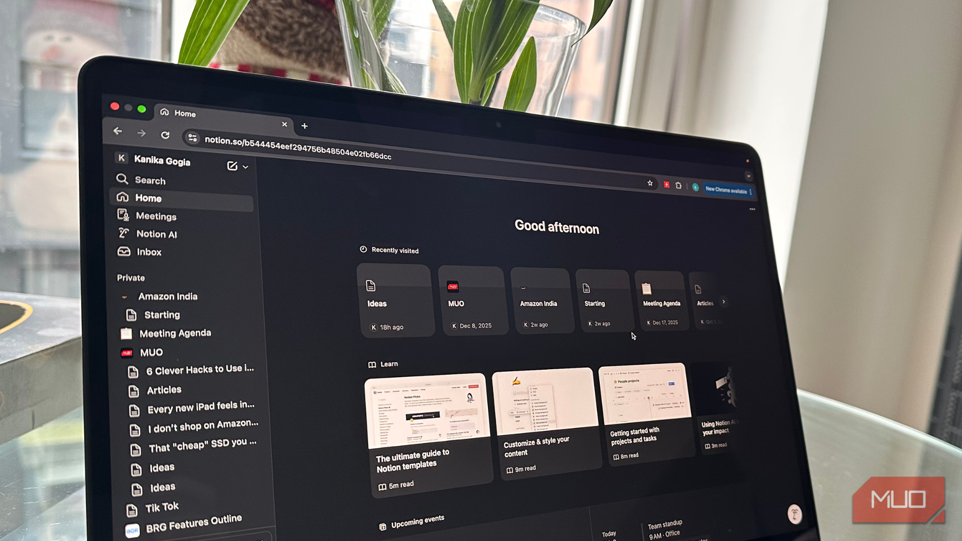 استفاده از Notion روی نمایشگر