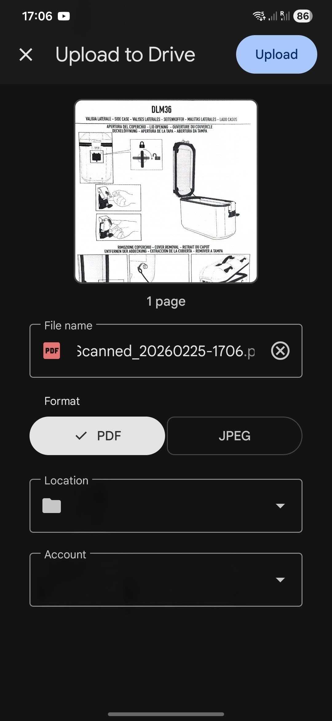 استفاده از اسکنر در Google Drive 6