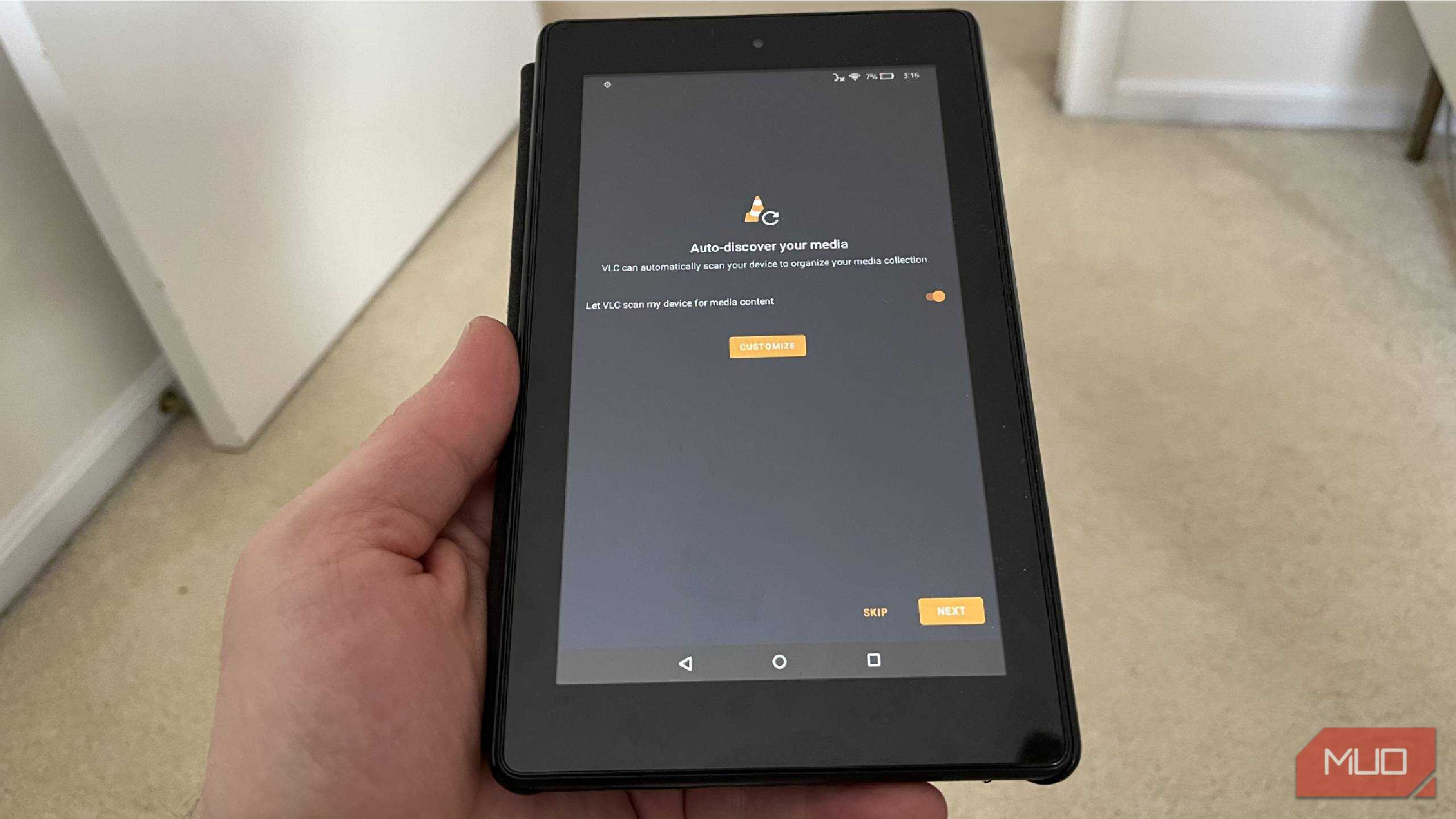 VLC روی کیندل