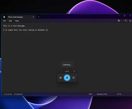 تایپ صوتی در ویندوز ۱۱