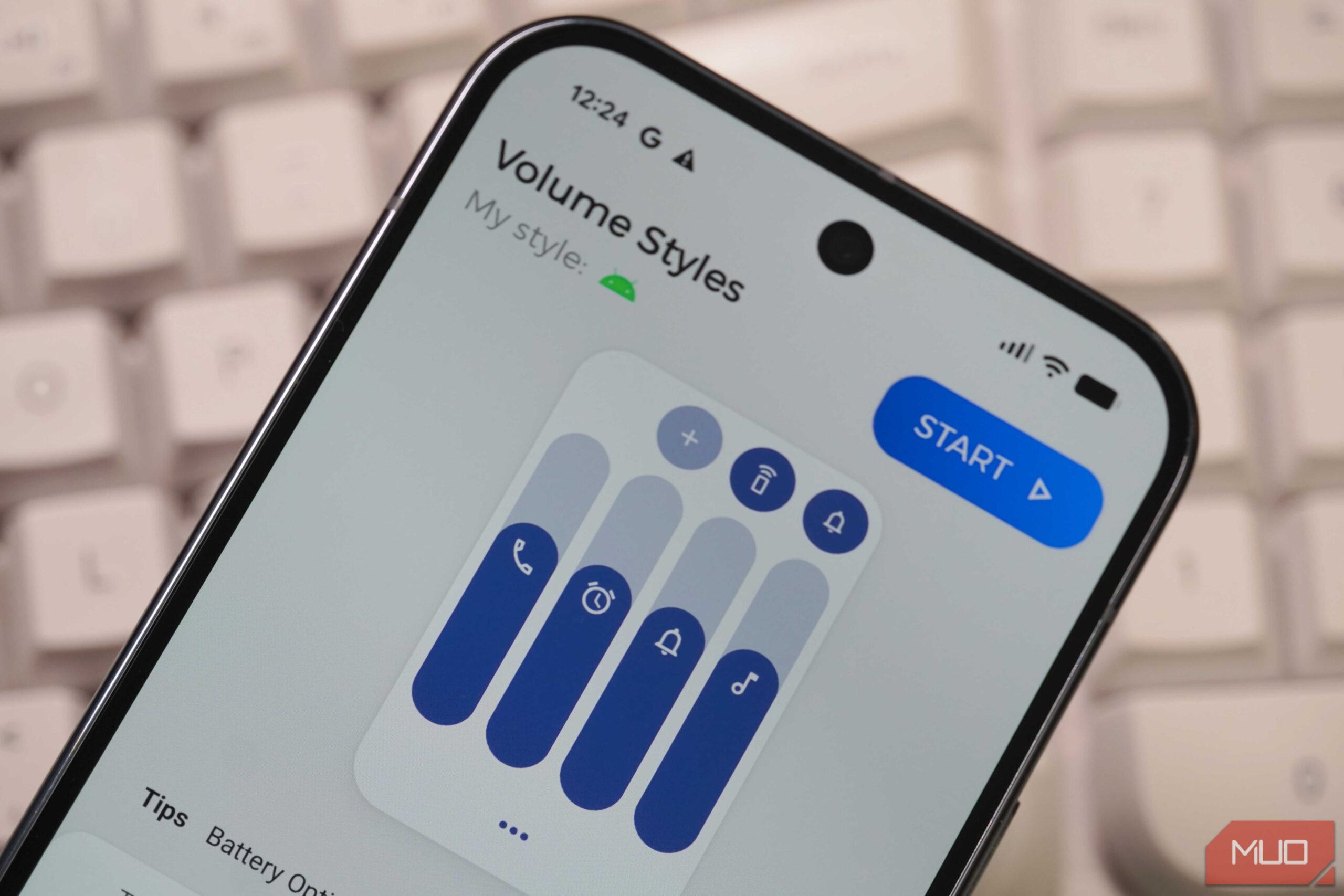 انتخاب یک سبک در برنامه Volume Styles.