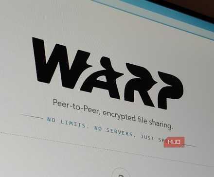 WarpDrop در مرورگر ویندوز