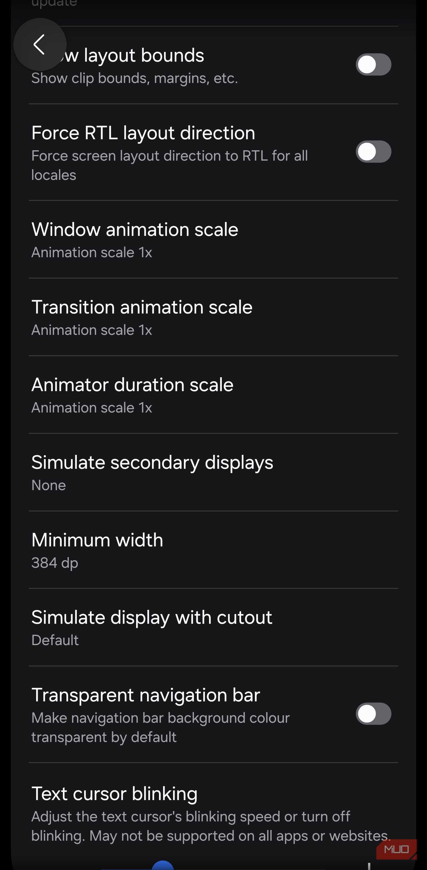 تنظیم مقیاس انیمیشن پنجره در اندروید