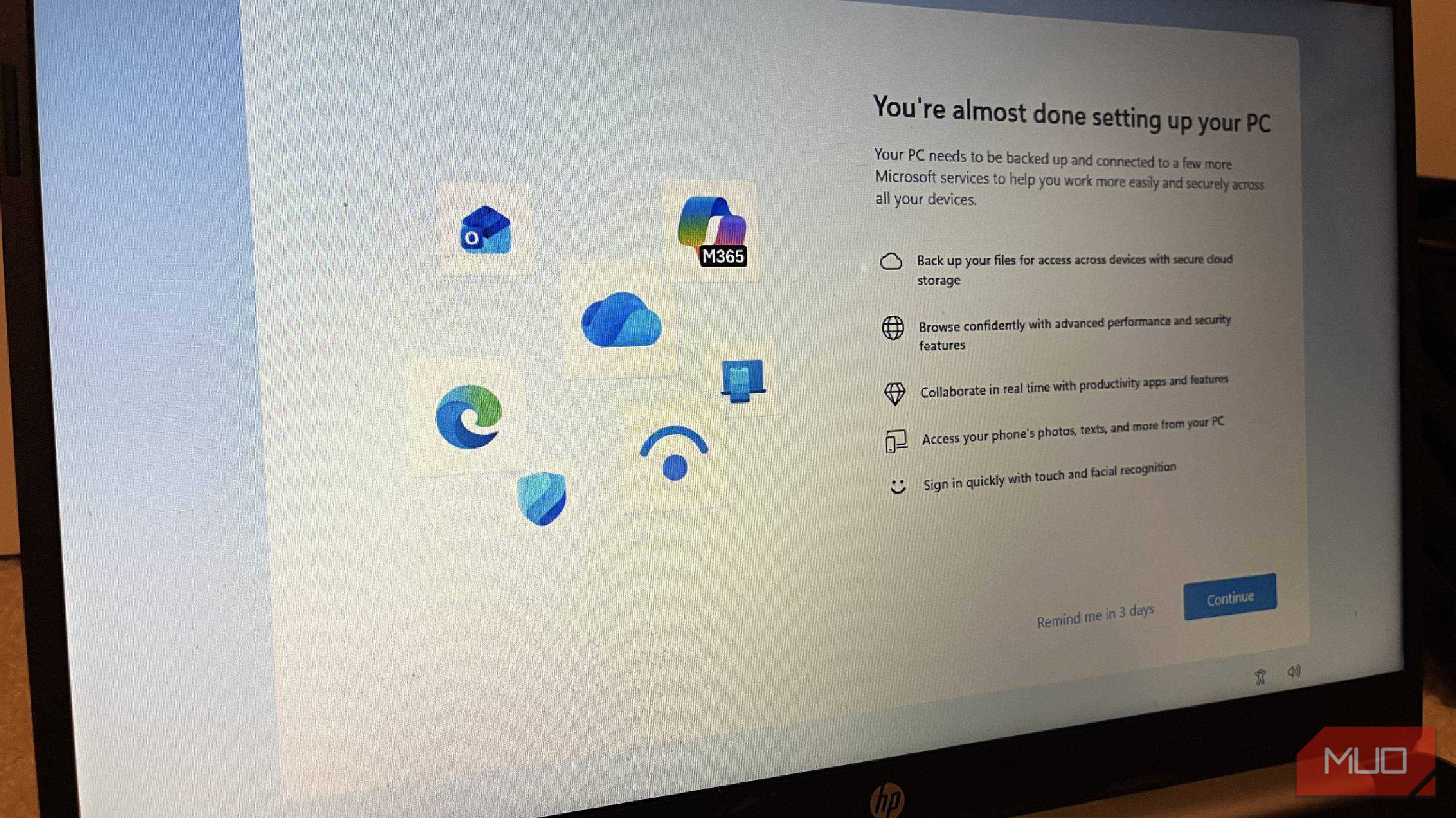 صفحهٔ تنظیم در ویندوز ۱۱