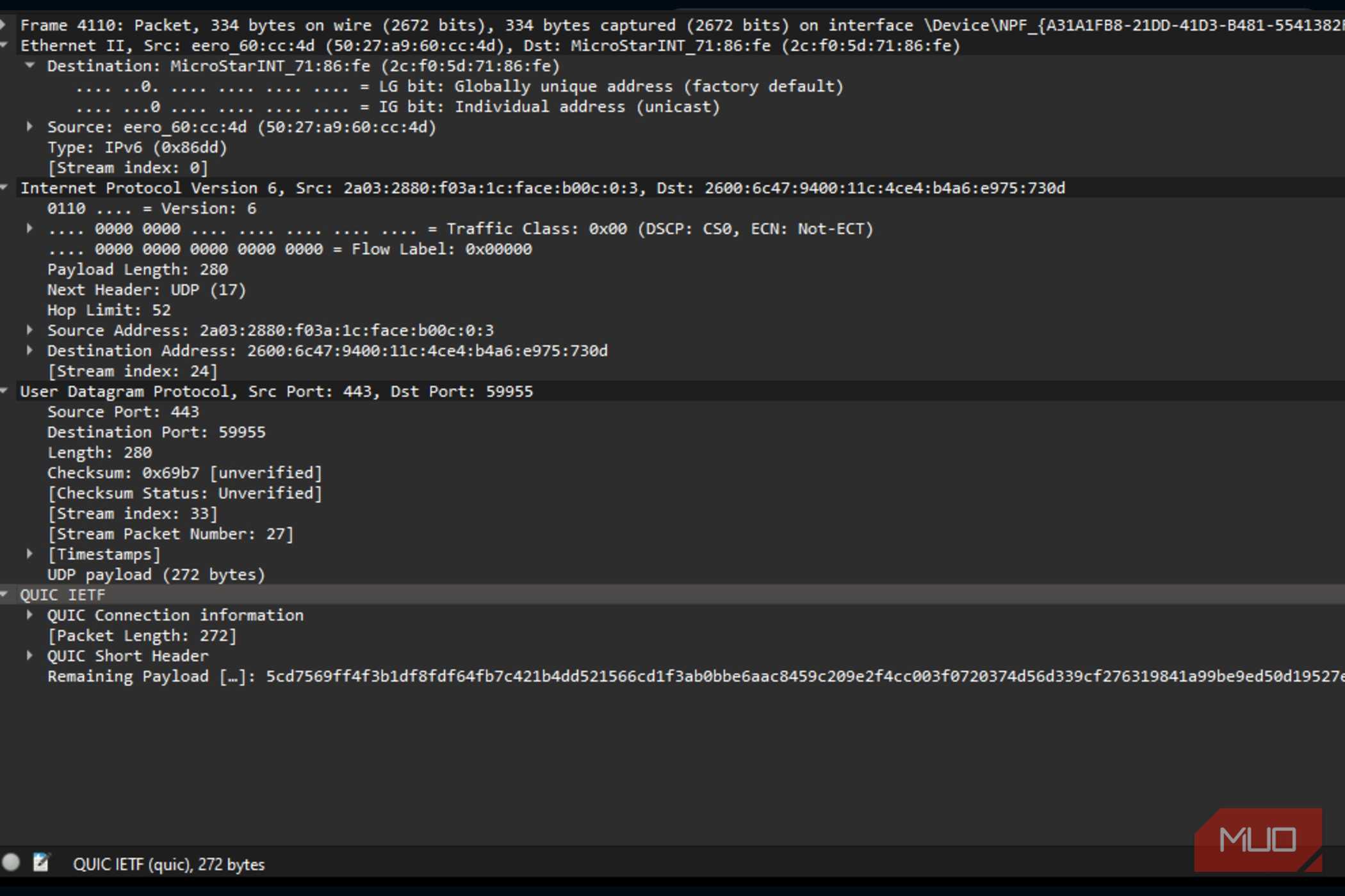 اطلاعات دقیق WireShark در شبکه