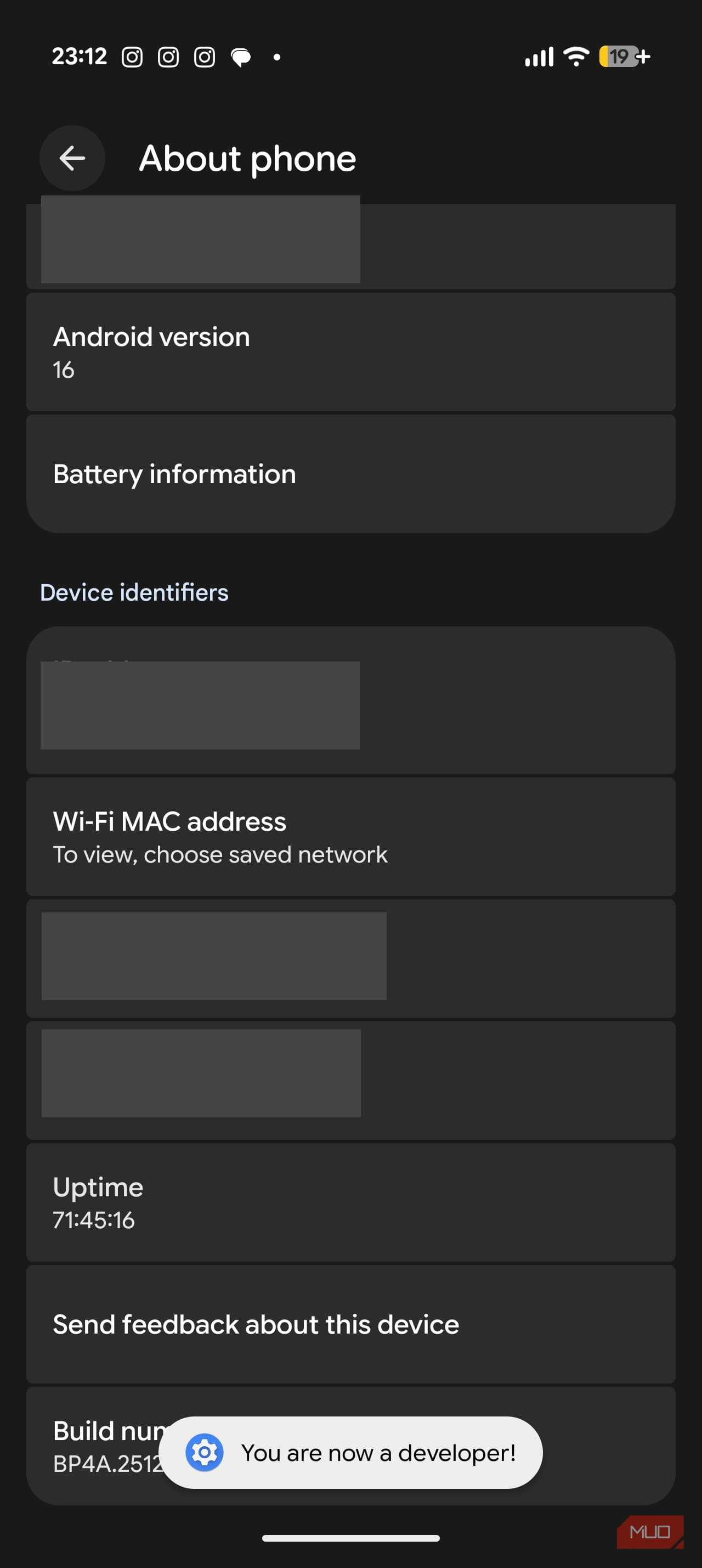 شما هم‌اکنون توسعه‌دهنده هستید - پیام ظاهر شد