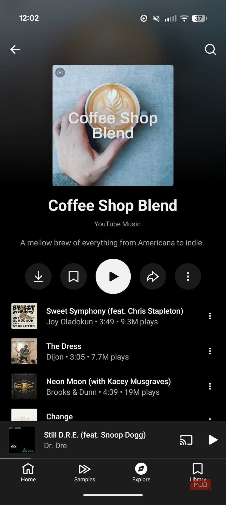 فهرست پخش یوتیوب موزیک