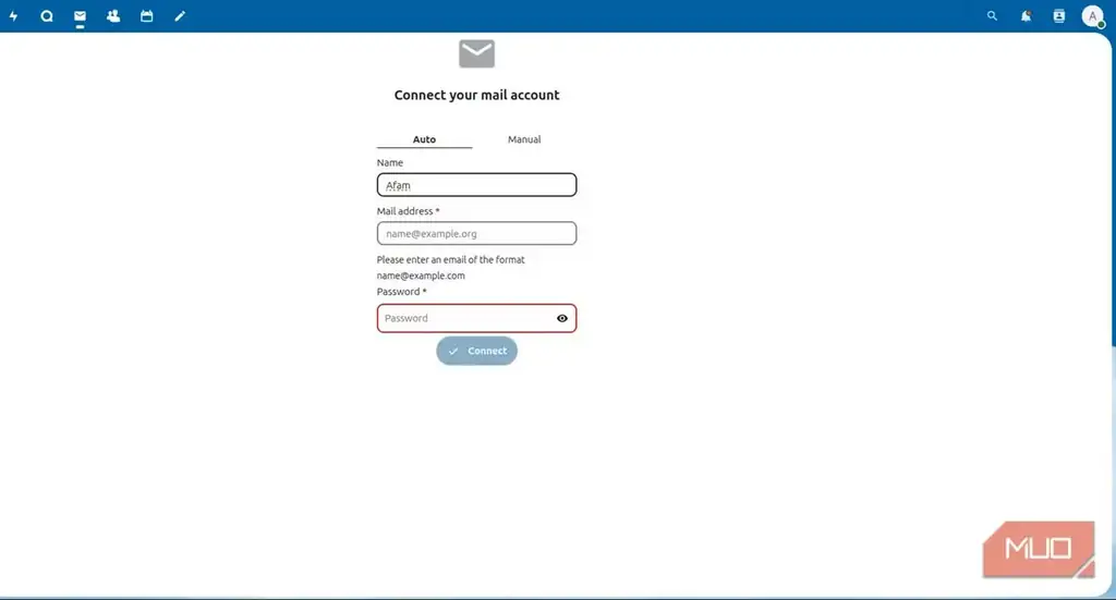 اتصال به ایمیل در Nextcloud
