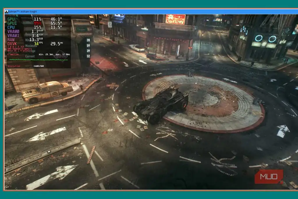 بنچمارک Batman Arkham Knight روی Vega 7