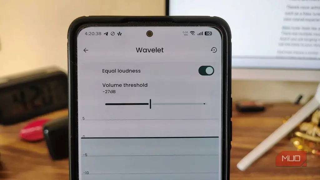 قابلیت Equal Loudness در برنامه Wavelet
