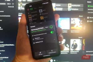رابط کاربری Spotify Connect در گوشی هوشمند