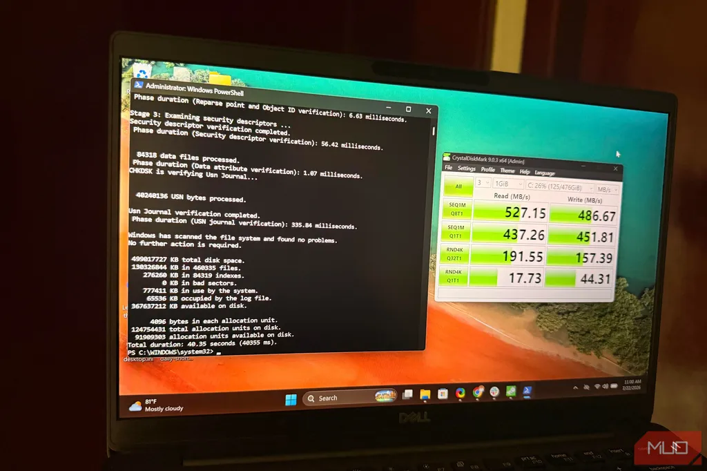 ابزار بنچمارک و دستورات ویندوز برای بررسی سلامت SSD