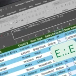 تصویری از فایل Excel با فرمول‌ها و ارجاع‌های متعدد که گذار به Postgres را تداعی می‌کند