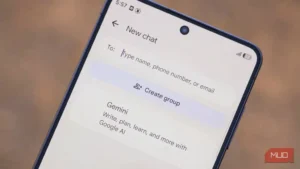 نمای شاخص قابلیت حذف پیام برای همه در Google Messages