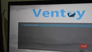 نمای کلی از منوی بوت نرم‌افزار Ventoy