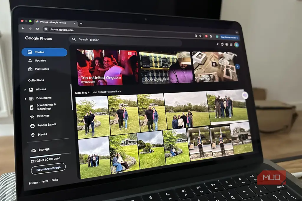 Google Photos روی MacBook