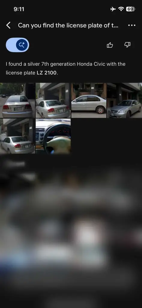 پلاک Honda Civic در Ask Photos