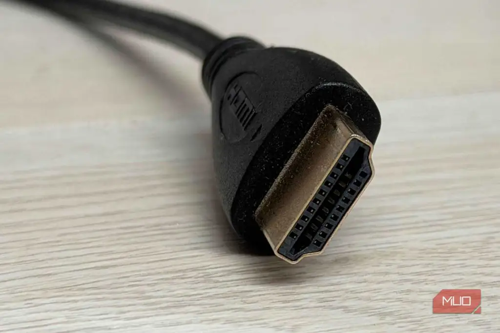 نمای نزدیک از یک کانکتور HDMI type A
