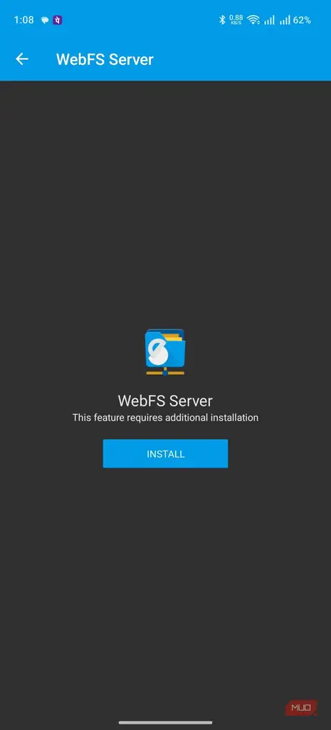 پلاگین سرور در برنامه Solid Explorer