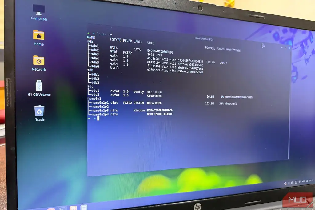 درایوهای Linux Mint برای مقایسه با FreeBSD