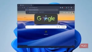 نوار آدرس Google Chrome با مسیر chrome://settings/system برای باز کردن تنظیمات System.