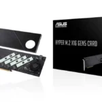 کارت توسعه Asus Hyper M.2 برای نصب چند SSD از نوع NVMe در اسلات PCIe.