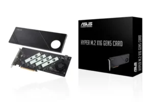 کارت توسعه Asus Hyper M.2 برای نصب چند SSD از نوع NVMe در اسلات PCIe.
