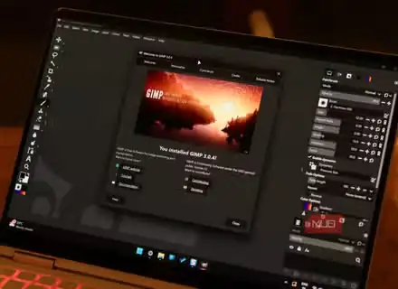 اجرای GIMP 3 روی Windows 11 با چیدمان PhotoGIMP.