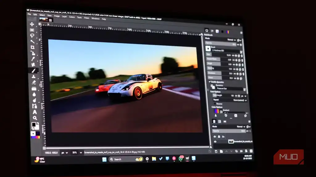 محیط GIMP با چیدمان شبیه PhotoGIMP برای کاربران Photoshop.