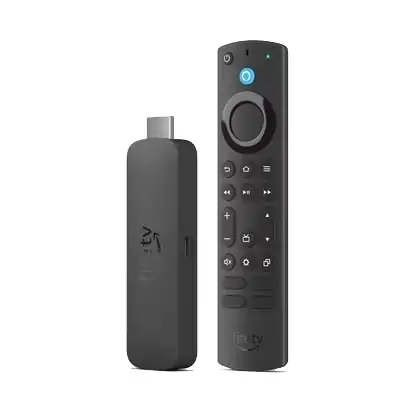 نمای Fire TV Stick 4K Max نسل دوم برای مقایسه استریمینگ استیک‌های سازگار با AV1.